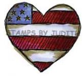 I-183-HK Lg. Flag Heart